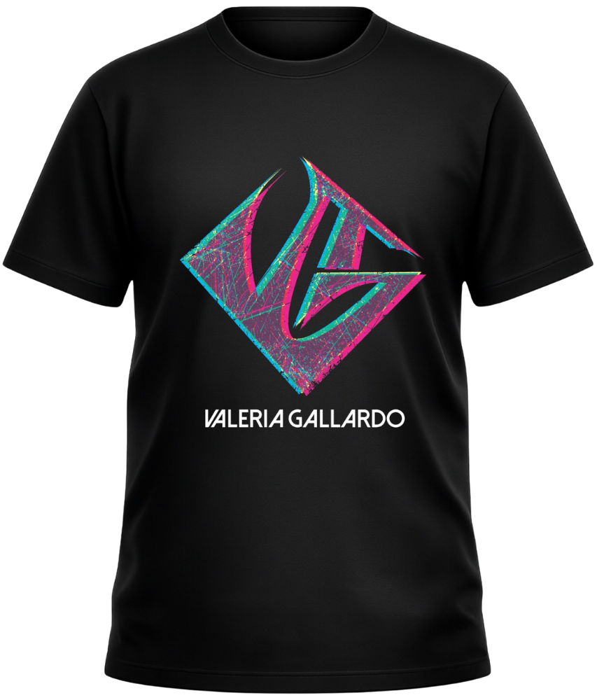 Polera Oficial Valeria Gallardo – Logo VG 2